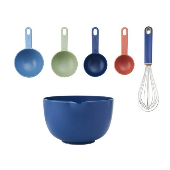 New: 6Pc Beautiful by Drew Kitchen Baking Set-Dark Blue - Picture 3 of 5